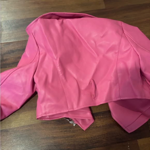 Pink leather jacket - Picture 2 of 3